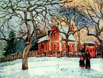 Camille Pissarro Painting - Castaños louveciennes invierno 1872 Camille Pissarro